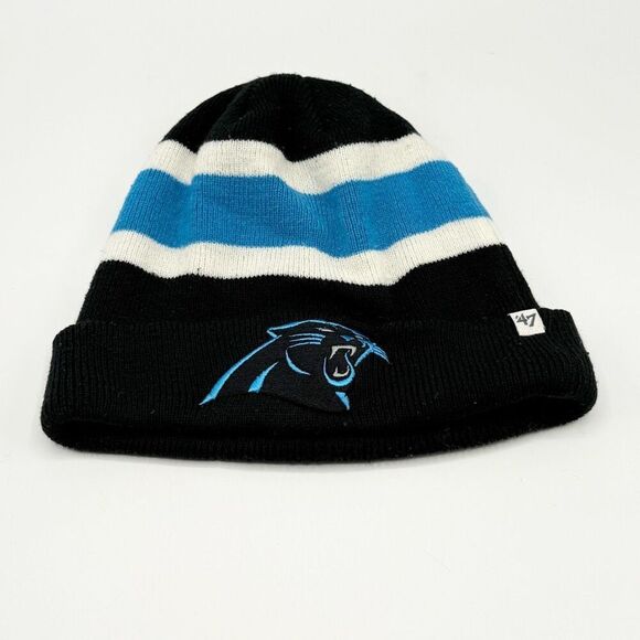'47 Brand NFL Carolina Panthers Knit Winter Hat Beanie Adult - Picture 1 of 5